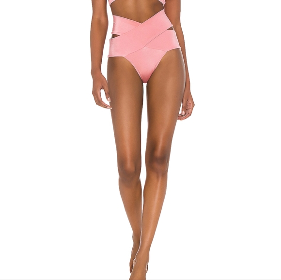 OYE Swimwear Lucette Bikini Set in Rose - Picture 1 of 8